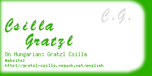 csilla gratzl business card